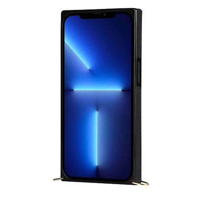 절묘한 아이폰 지갑 사례 가죽 OEM / ODM 블랙 폰 건