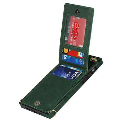 고급 가죽 폰 케이스 진짜 피혁 아이폰 지갑 건